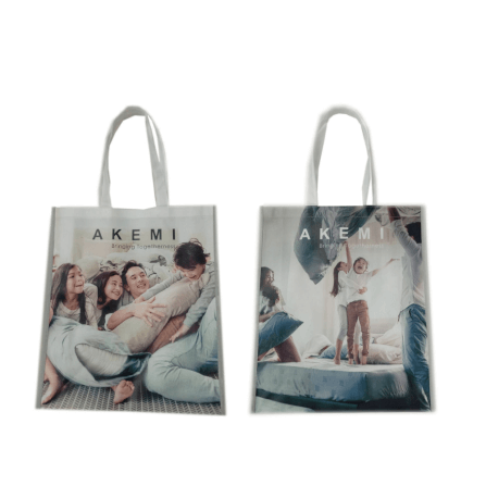 [สินค้าสมนาคุณ] กระเป๋าช้อปปิ้ง ลดโลกร้อน AKEMI 9557108000007 สีขาว_3